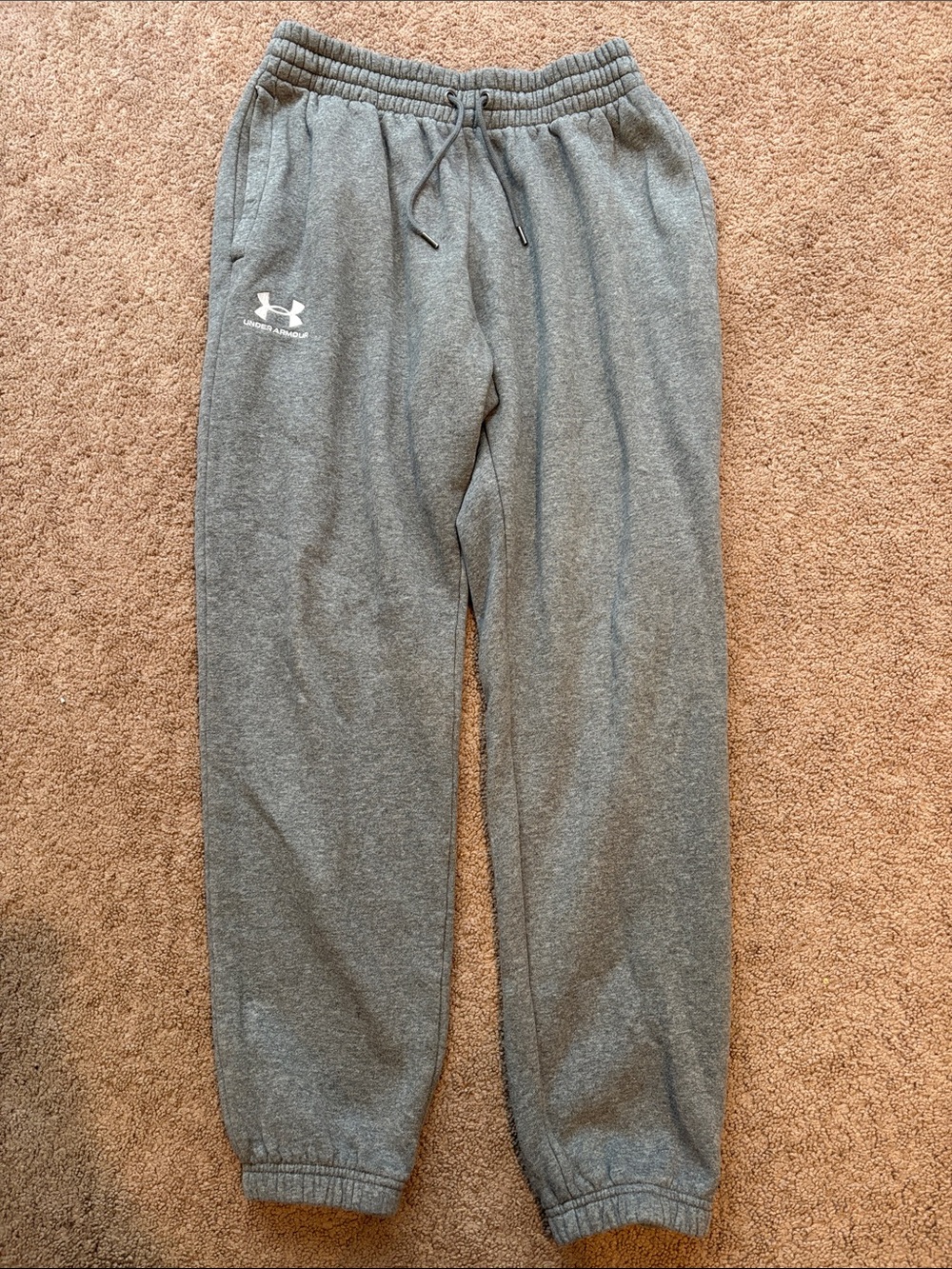 Under Armour Men's UA Rival Fleece Joggers Gray Medium